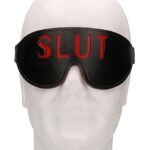 Ouch! Blindfold - SLUT - Black
