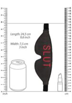 Ouch! Blindfold - SLUT - Black - obrazek 3