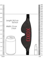 Ouch! Blindfold - XOXO - Black - obrazek 3