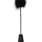 Packa BDSM Ouch! Crop With Feather - Black