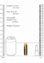 10 Speed Rechargeable Bullet - Gold - obrazek 4