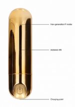 10 Speed Rechargeable Bullet - Gold - obrazek 9