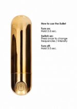 10 Speed Rechargeable Bullet - Gold - obrazek 10