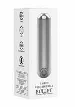 10 Speed Rechargeable Bullet - Silver - obrazek 3