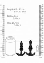 Zestaw czarnych silikonowych zatyczek z uchwytem - obrazek 6