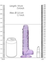 Dildo z przyssawką penis realistyczny żylasty 19cm - obrazek 4
