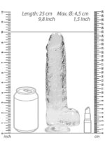 Duży wodoodporny penis dildo mocna przyssawka 25cm - obrazek 4
