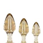 Zestaw 3 akrylowych zatyczek korków analnych plug