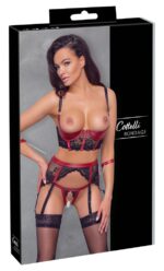 Shelf Bra Set black/red L - obrazek 3