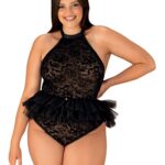 Kostium erotyczny pokojówka obsessive frilles 2xl