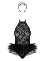 Kostium erotyczny pokojówka obsessive frilles 2xl - obrazek 6