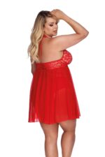 PANDORA RED ( CHEMISE/HALKA ) XXL+ - obrazek 3