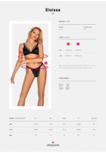 Stanik stringi sex komplet obsessive eloissa l/xl - obrazek 8