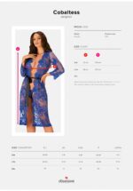 Szlafrok peniuar erotyczny obsessive cobaltess s/m - obrazek 8