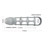 Nakładka na penisa pierścień na jądra przedłużka - obrazek 7