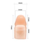 Przedłużająca pogrubiająca sex nakładka na penisa - obrazek 6