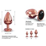 Ozdobny korek analny metal dorcel diamond plug 9cm - obrazek 7