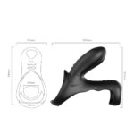 Pierścień erekcyjny wibrujący na penisa 9 trybów - obrazek 5