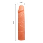 Dildo elastyczne giętkie realistyczny wygląd 19 cm - obrazek 9