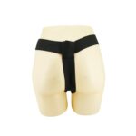 Majtki na szelkach z zakrzywionym dildo 16,8 cm - obrazek 4