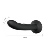 Majtki na szelkach z zakrzywionym dildo 16,8 cm - obrazek 7