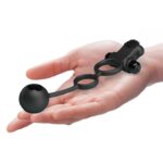 Nasadka na penisa jądra pierścień wibrujący 10tryb - obrazek 5