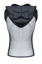 męski t-shirt bez rękawów, z kapturem S - obrazek 6