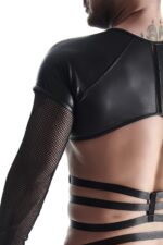 męski t-shirt black L - obrazek 8