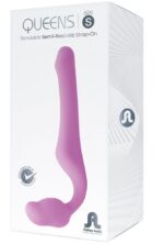 Wodoodporny strap -on dildo silikonowe 18,4 cm - obrazek 3