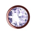Plug-Butt Plug Diamond Moonstone Shine S Rose Gold - obrazek 4