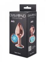 Plug-Butt Plug Diamond Topaz Shine L Rose Gold - obrazek 5