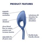 Wibrujący pierścień erekcyjny Satisfyer Swordsman - obrazek 9