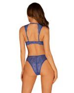 Bielizna-Giselia komplet 2-częściowy niebieski XS/S - obrazek 3