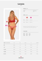 Bielizna-Lonesia komplet 2-częściowy czerwony L/XL - obrazek 8