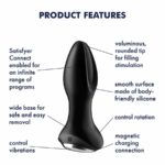 Plug-Vibrator Rotation Plug 2 Connect App (Black) - obrazek 8