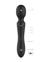 Wibrator Różdżka - Wand & Vibrator - Black - obrazek 5