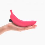 Dildo wibrujący różowy zakrzywiony banan silikon - obrazek 6