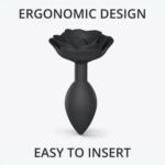 Korek analny ozdobny plug zatyczka róża duży 9cm - obrazek 3