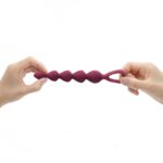 Zatyczka analna silikonowa giętka kulki gejszy S-L - obrazek 3