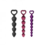 Zatyczka analna silikonowa giętka kulki gejszy S-L - obrazek 5