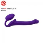 Podwójne dildo fioletowe sex lesbijski 29,8 cm - obrazek 5