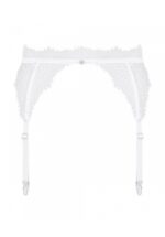 Bielizna-Bianelle pas do pończoch biały S/M - obrazek 6