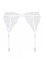 Bielizna-Bianelle pas do pończoch biały S/M - obrazek 7