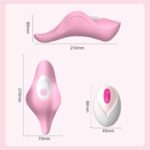 Wibrator damski do majtek dla par 2w1 pulsuje wibruje dyskretny cichy - obrazek 10