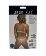 Bielizna-Luxury Play - Lingerie Set Medium White - obrazek 3