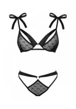 Bielizna-Obsessivia komplet 2-częściowy czarny L/XL - obrazek 6