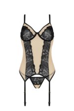 Bielizna-DAISY CORSET beige S/M - obrazek 4