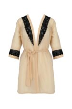 Bielizna-DAISY PEIGNOIR beige XXL/XXXL - obrazek 4