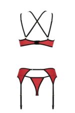 Bielizna-MAGNOLIA SET red XXL/XXXL - obrazek 5