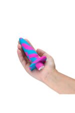 Kolorowy silikonowy korek zatyczka analna plug - obrazek 4